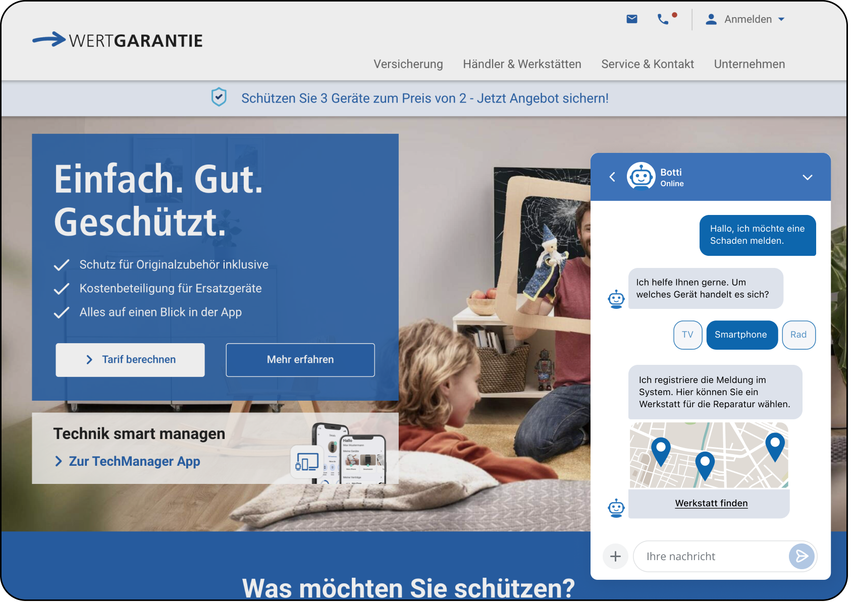 OMQ Chatbot im Einsatz bei Wertgarantie