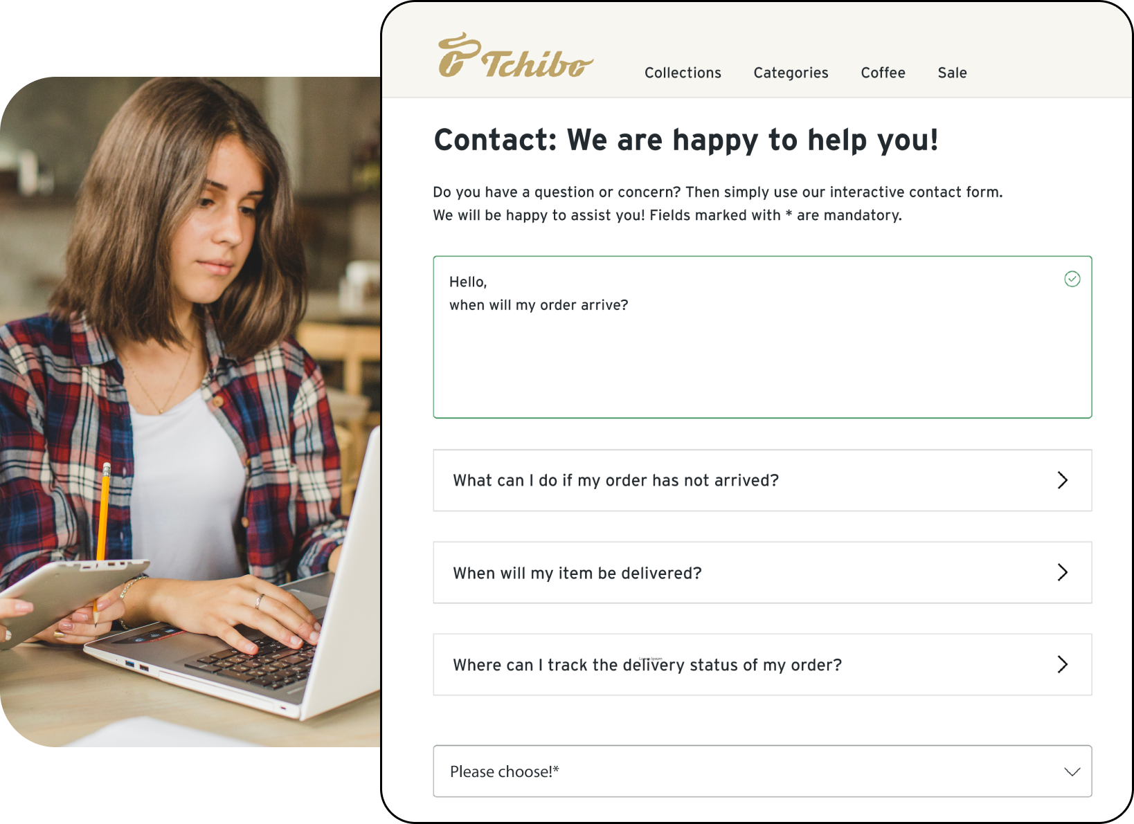 Tchibo Contact Form