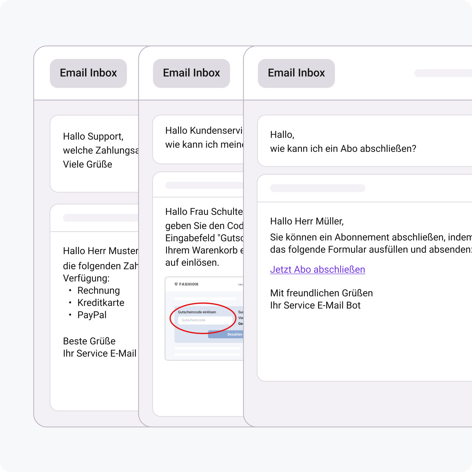 OMQ Reply individuelle Antworten