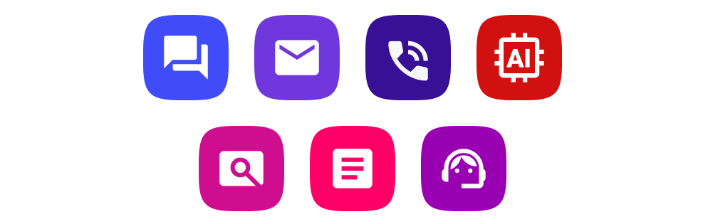 Logos of supported Messengers
