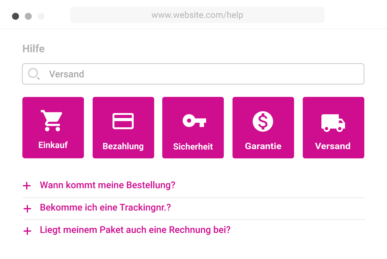 Ihr FAQ findet Lösungen.<br><span>Automatisch.</span>