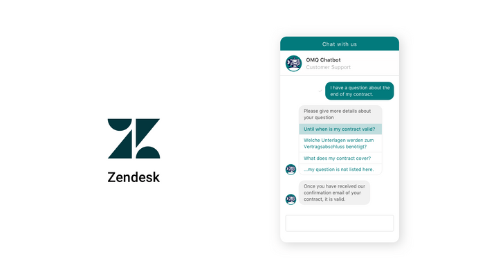 OMQ chatbot integrates with Zendesk Live Chat