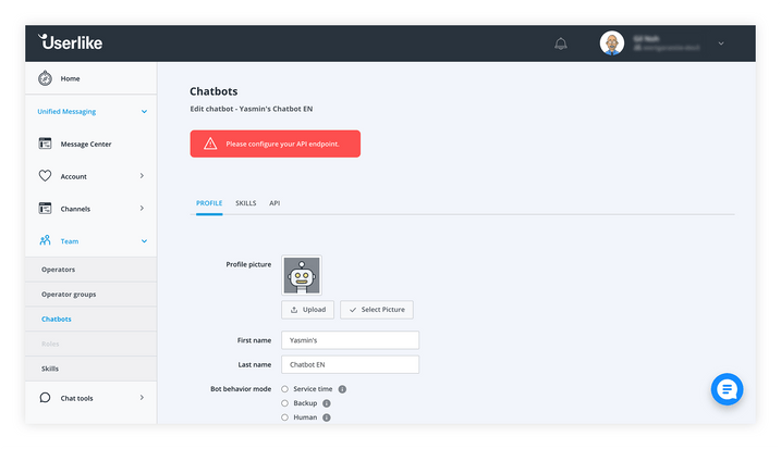 Configure API Endpoint