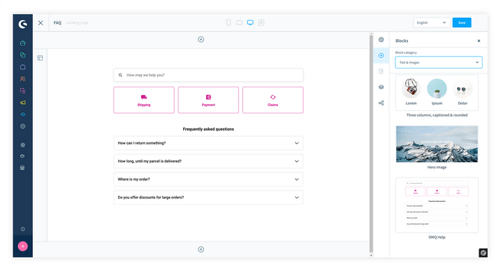 Shopware 6 - insert layout