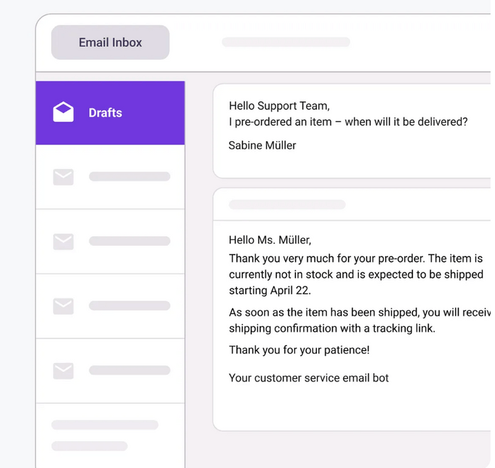 OMQ Reply Draft Mode example