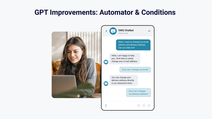 GPT improvements forms and conditions with chatbot example