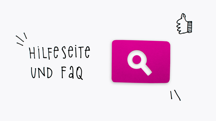 Hilfeseite und FAQs