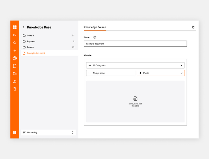 New file knowledge source created New file knowledge source created