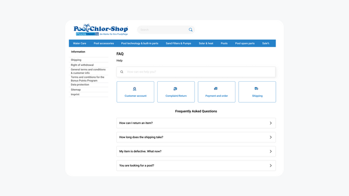 Smart help page in self service