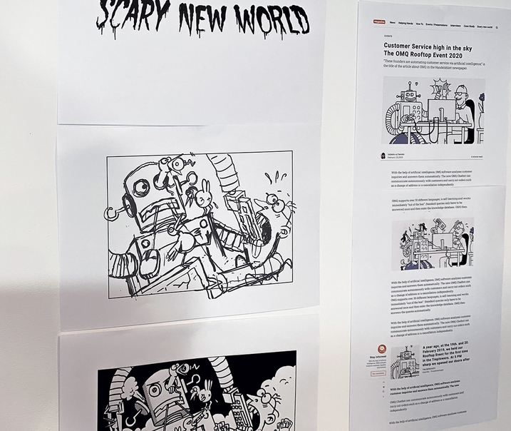 Entwurf der neuen OMQ Blog Kategorie: Scary New World