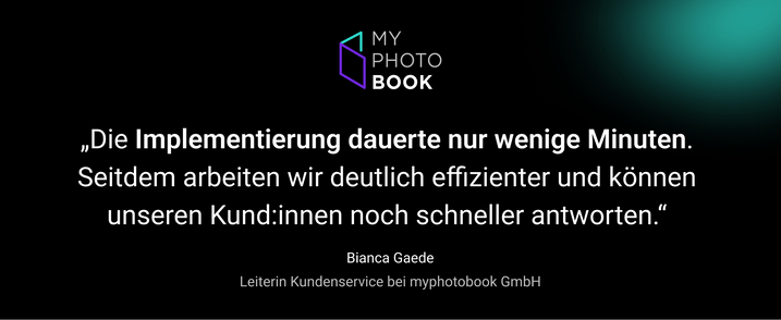 Bianca Gaede, Leiterin des Kundenservice bei myphotobook, über die Imlementierung von OMQ